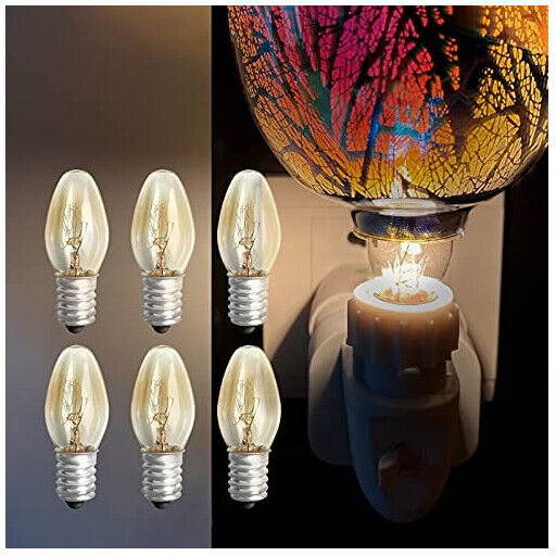 NOTSEK 6 Pack Wax Burner Bulbs Scentsy Light Bulb Replacement for Plug in Wax Melt Burn