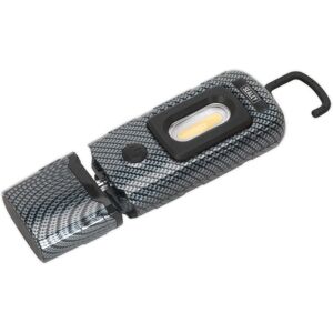 Sealey LED3601CF Rechargeable 360 Insp Lamp 2W COB + 1W LED Carbon Fibre Effect Sealey LED3601CF Rechargeable 360 Insp Lamp 2W COB + 1W LED Carbon Fibre Effect