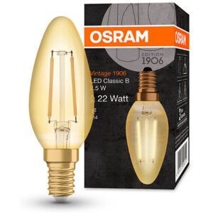 (22W) Osram 1906 LED Vintage Filament SES Bulb Candle (22W) Osram 1906 LED Vintage Filament SES Bulb Candle