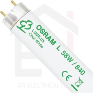 Osram T8 Fluorescent Tube 58W 5ft 4000K - Cool White Osram T8 Fluorescent Tube 58W 5ft 4000K - Cool White