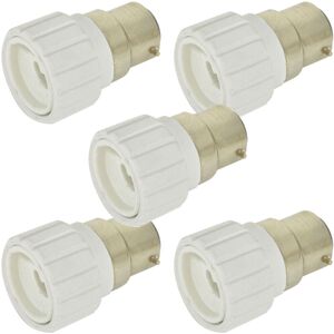 Loops 5x Light Bulb Adapter B22 Bayonet Male To Mini GU10 Socket Converter Cap 60W LED Loops 5x Light Bulb Adapter B22 Bayonet Male To Mini GU10 Socket Converter Cap 60W LED