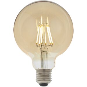 Loops LED Filament Lamp Bulb Dimmable 6W E27 LED 95mm Amber Tinted Glass Globe Loops LED Filament Lamp Bulb Dimmable 6W E27 LED 95mm Amber Tinted Glass Globe