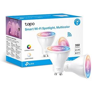 TP-LINK Tapo Smart Wi-Fi Spotlight, Multicolour, White Tunable, GU10 Lamp Base, TP-LINK Tapo Smart Wi-Fi Spotlight, Multicolour, White Tunable, GU10 Lamp Base,