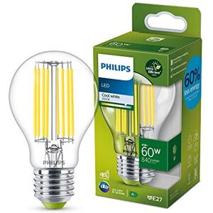 Philips LED Ultra Efficient Light Bulb A Label Energy Rating [Cool White 4000K - Philips LED Ultra Efficient Light Bulb A Label Energy Rating [Cool White 4000K -