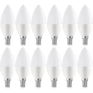 Wolbu (12) LED Light Bulbs Candle E14 / SES Screw Warm White 2700K 6W=40W Wolbu (12) LED Light Bulbs Candle E14 / SES Screw Warm White 2700K 6W=40W