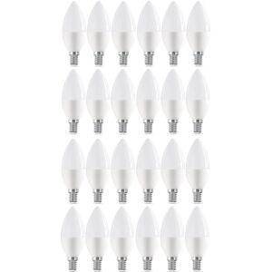 Wolbu (24) LED Light Bulbs Candle E14 / SES Screw Warm White 2700K 6W=40W Wolbu (24) LED Light Bulbs Candle E14 / SES Screw Warm White 2700K 6W=40W