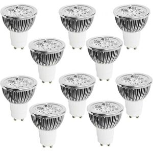 Perfet 10pcs 4W GU10 LED Light Bulb Cup Spotlight Cold White Warm White Natural Light A Perfet 10pcs 4W GU10 LED Light Bulb Cup Spotlight Cold White Warm White Natural Light A