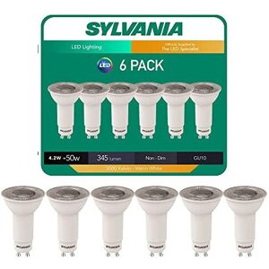 6 X SYLVANIA 0026585 Long Neck LED Light Bulb Gu10 36 3000k Warm White - 4.2 Wat 6 X SYLVANIA 0026585 Long Neck LED Light Bulb Gu10 36 3000k Warm White - 4.2 Wat