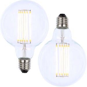 Litecraft Light Bulb E27 Edison Screw LED Filament in Clear - 2 Pack Litecraft Light Bulb E27 Edison Screw LED Filament in Clear - 2 Pack