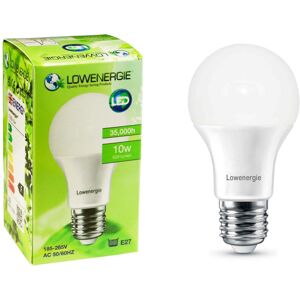 (1 Pack) Lowenergie LED Light Bulb 10w Edison Screw E27 Day White 6000K A60 GLS (1 Pack) Lowenergie LED Light Bulb 10w Edison Screw E27 Day White 6000K A60 GLS