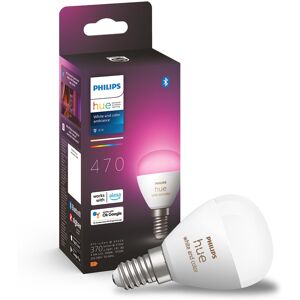 Philips Hue White and Colour Ambiance Luster Smart LED Light Bulb 1 Pack [E14 Ed Philips Hue White and Colour Ambiance Luster Smart LED Light Bulb 1 Pack [E14 Ed