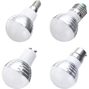 GreenZech (E14) E27 GU10 E14 B22 3W RGB+White 5050 2835 SMD LED Bulb Light with Remote Con GreenZech (E14) E27 GU10 E14 B22 3W RGB+White 5050 2835 SMD LED Bulb Light with Remote Con