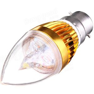 GreenZech (White, B22) E27 E14 E12 B22 4.5W AC85-265V Golden Cover LED Candle Light Bulb GreenZech (White, B22) E27 E14 E12 B22 4.5W AC85-265V Golden Cover LED Candle Light Bulb