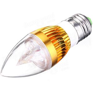 GreenZech (White, E27) E27 E14 E12 B22 4.5W AC85-265V Golden Cover LED Candle Light Bulb GreenZech (White, E27) E27 E14 E12 B22 4.5W AC85-265V Golden Cover LED Candle Light Bulb