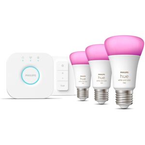 Philips Hue White & Color Ambiance Starterset 3xE27 + Bridge + 1 Dim Switches (929002468804) Philips Hue White & Color Ambiance Starterset 3xE27 + Bridge + 1 Dim Switches (929002468804)