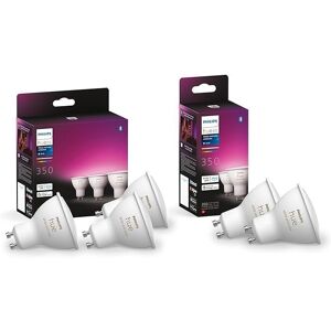 Philips Hue White & Color Ambiance GU10 LED spotlights 5-Pack (350 lm), dimmable Philips Hue White & Color Ambiance GU10 LED spotlights 5-Pack (350 lm), dimmable