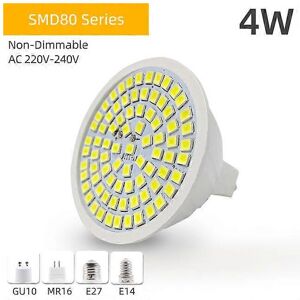 Unbranded (As show, One size) OK-B 4pcs/lot GU10 LED E27 Lamp E14 Spotlight Bulb 80leds La Unbranded (As show, One size) OK-B 4pcs/lot GU10 LED E27 Lamp E14 Spotlight Bulb 80leds La
