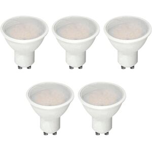 Unbranded Set GU10 LED Bulbs, 5W, Cool White 6000K, (Pack of 5) Unbranded Set GU10 LED Bulbs, 5W, Cool White 6000K, (Pack of 5)