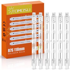 Tomosu 6 Pack R7s Halogen Bulb 118mm 230W Dimmable 230V 4650lm 2800k Warm W Tomosu 6 Pack R7s Halogen Bulb 118mm 230W Dimmable 230V 4650lm 2800k Warm W
