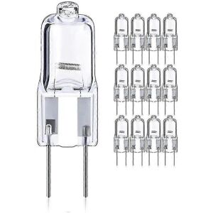 Unbranded Pack of 12 50W Gy6.35/G6.35 Dimmable Halogen Bulbs, 12V T4 G6.35 Bi-Pin Base 820 Unbranded Pack of 12 50W Gy6.35/G6.35 Dimmable Halogen Bulbs, 12V T4 G6.35 Bi-Pin Base 820