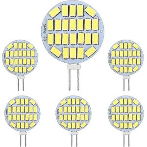 Unbranded Pack G4 3W LED Bulbs, AC 12-24V, 300lm, Cool White 6000K, 24 x 5730 SMD, 30W Hal Unbranded Pack G4 3W LED Bulbs, AC 12-24V, 300lm, Cool White 6000K, 24 x 5730 SMD, 30W Hal