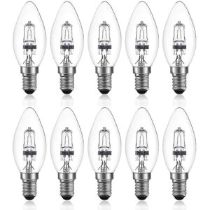 Unbranded 42W E14 C35 Halogen Bulb Dimmable AC 220-240V Warm White 2700K Clear Halogen Bul Unbranded 42W E14 C35 Halogen Bulb Dimmable AC 220-240V Warm White 2700K Clear Halogen Bul