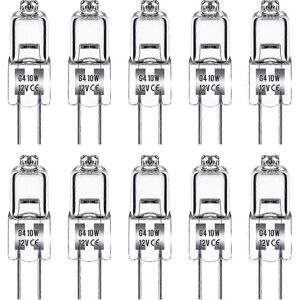Unbranded G4 Halogen Bulb, 12V, 10W, G4, Warm White 3000K, 150lm, Dimmable, G4, Clear Caps Unbranded G4 Halogen Bulb, 12V, 10W, G4, Warm White 3000K, 150lm, Dimmable, G4, Clear Caps