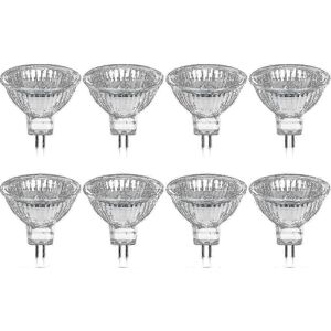 Unbranded GU5.3 MR16 35W 12V Halogen Bulb Warm White 2800K Dimmable, Glass Cover 400 Lumen Unbranded GU5.3 MR16 35W 12V Halogen Bulb Warm White 2800K Dimmable, Glass Cover 400 Lumen