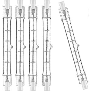 Unbranded 5 Pack R7S 118mm 100W 230V Halogen Bulb, R7S 118mm Halogen Rod, Dimmable R7S Hal Unbranded 5 Pack R7S 118mm 100W 230V Halogen Bulb, R7S 118mm Halogen Rod, Dimmable R7S Hal