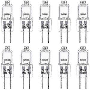 Unbranded G4 20W 12V Dimmable Halogen Bulbs Warm White 2800K - Pack of 10 Capsules for Hom Unbranded G4 20W 12V Dimmable Halogen Bulbs Warm White 2800K - Pack of 10 Capsules for Hom