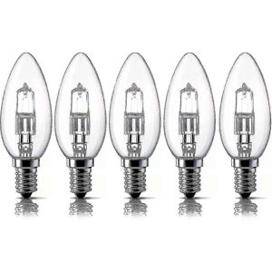 Unbranded E14 42W Halogen Candle Bulbs, Small Edison Screw (SES) Bulb, Warm White, Dimmabl Unbranded E14 42W Halogen Candle Bulbs, Small Edison Screw (SES) Bulb, Warm White, Dimmabl