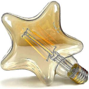 Unbranded 4W Vintage LED Edison Filament Bulbs, Special Decorative Bulb 220/240V E27 (Star Unbranded 4W Vintage LED Edison Filament Bulbs, Special Decorative Bulb 220/240V E27 (Star
