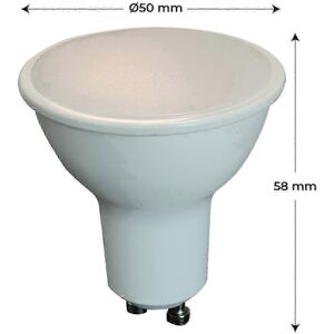 Unbranded Pack of 6 GU10 LED bulbs 5W 400lm Warm white 3000K Equivalent 40W Unbranded Pack of 6 GU10 LED bulbs 5W 400lm Warm white 3000K Equivalent 40W