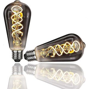 Unbranded Edison Bulb, 2pcs E27 ST64 4W LED Vintage Decorative Lamp Retro Filament Bulbs A Unbranded Edison Bulb, 2pcs E27 ST64 4W LED Vintage Decorative Lamp Retro Filament Bulbs A