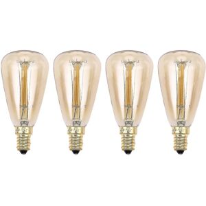 Unbranded Pack of 4 Vintage Incandescent Bulbs E14 220V St48 25W 40W 60W Retro Filament Pe Unbranded Pack of 4 Vintage Incandescent Bulbs E14 220V St48 25W 40W 60W Retro Filament Pe