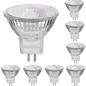 Unbranded 12V 20W Halogen Bulbs, GU4 Base, Warm White 2800K, Dimmable, Pack of 8 Unbranded 12V 20W Halogen Bulbs, GU4 Base, Warm White 2800K, Dimmable, Pack of 8