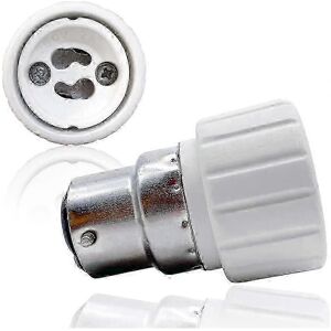 Unbranded B22 to GU10 bulb socket adapter, heat-resistant plug, 500W maximum wattage, up t Unbranded B22 to GU10 bulb socket adapter, heat-resistant plug, 500W maximum wattage, up t