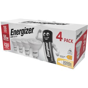 Energizer GU10 LED Bulbs Warm White 3000K Light Bulb Pack of 4 – 35W Halogen Spo Energizer GU10 LED Bulbs Warm White 3000K Light Bulb Pack of 4 – 35W Halogen Spo