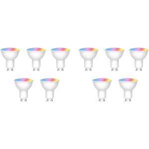 Semoic 10PCS Tuya WiFi GU10 Smart LED Light Bulb Dimmable 6W 220V Life App Co Semoic 10PCS Tuya WiFi GU10 Smart LED Light Bulb Dimmable 6W 220V Life App Co