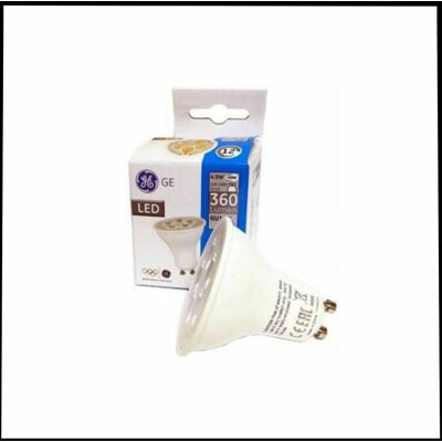 Unbranded GENERAL ELECTRIC 4.5 WATT GU10 LED LIGHT BULB 3000K 360 LUMENS EQUI TO 50 WATT Unbranded GENERAL ELECTRIC 4.5 WATT GU10 LED LIGHT BULB 3000K 360 LUMENS EQUI TO 50 WATT