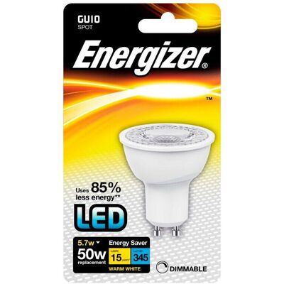 Energizer - S8691 - GU10 - Warm White - Light Bulb Energizer - S8691 - GU10 - Warm White - Light Bulb