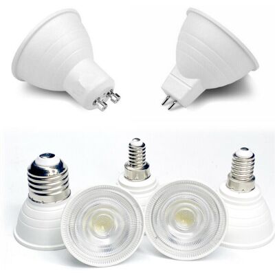ERANPO (MR16, Cool White) 5Pcs Dimmable COB Spot Light LED Bulb GU10 MR16 GU5.3 B15 B22 ERANPO (MR16, Cool White) 5Pcs Dimmable COB Spot Light LED Bulb GU10 MR16 GU5.3 B15 B22
