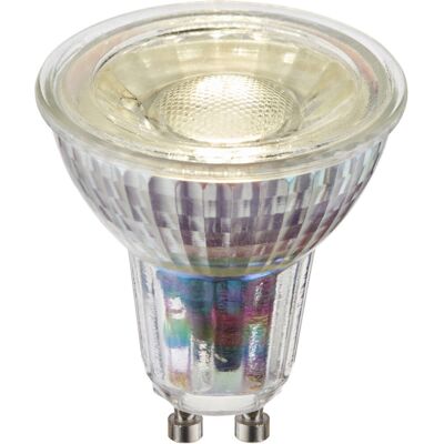 Loops Cool White 5.5W GU10 LED Light Bulb - 470 Lumens - Dimmable Glass Lamp Loops Cool White 5.5W GU10 LED Light Bulb - 470 Lumens - Dimmable Glass Lamp