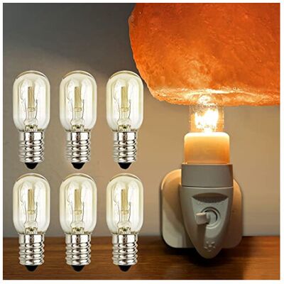 NOTSEK 15W E14 Salt Lamp Light Bulbs 240V, 6 Pack Scentsy Light Bulb Small Edison Screw NOTSEK 15W E14 Salt Lamp Light Bulbs 240V, 6 Pack Scentsy Light Bulb Small Edison Screw