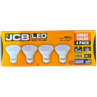 JCB gu10 4.9w Pack of 4 JCB gu10 4.9w Pack of 4