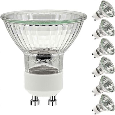 Unbranded GU10 50W Halogen Bulbs, AC 230V 50W Spotlight, GU10, 2-Pin, 35 Beam Angle, Dimma Unbranded GU10 50W Halogen Bulbs, AC 230V 50W Spotlight, GU10, 2-Pin, 35 Beam Angle, Dimma