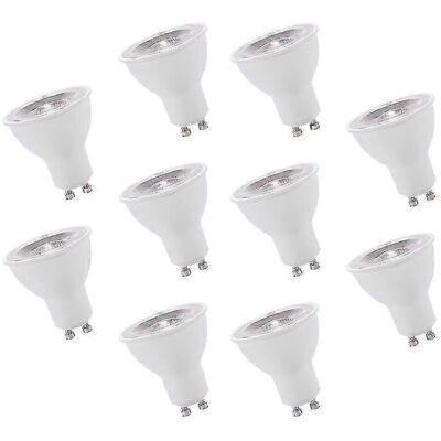 Unbranded (White Light) Pack of 10 GU10 LED Bulbs 7W, 500 Lumens, 220V, for Home Unbranded (White Light) Pack of 10 GU10 LED Bulbs 7W, 500 Lumens, 220V, for Home