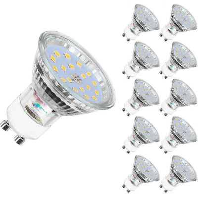 Unbranded GU10 LED Bulbs, 5W 60W Equivalent, 600lm, Warm White 2700K, 120C Wide Beam, Pack Unbranded GU10 LED Bulbs, 5W 60W Equivalent, 600lm, Warm White 2700K, 120C Wide Beam, Pack