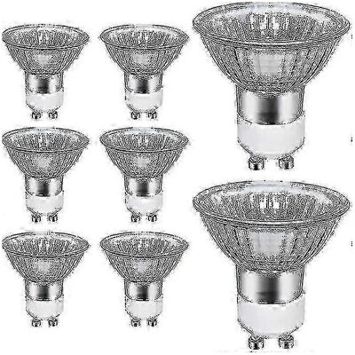 Kikidex (As show, One size) 8 Pack GU10 50W Halogen Bulbs 700LM 2700K Warm White Spot Li Kikidex (As show, One size) 8 Pack GU10 50W Halogen Bulbs 700LM 2700K Warm White Spot Li