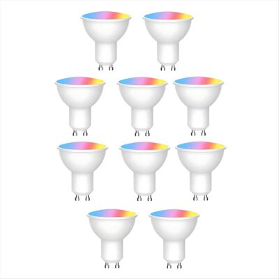 Unbranded 10PCS Tuya WiFi GU10 Smart LED Light Bulb Dimmable 6W 220V Life App Control Spot Unbranded 10PCS Tuya WiFi GU10 Smart LED Light Bulb Dimmable 6W 220V Life App Control Spot